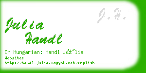 julia handl business card